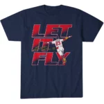 Atlanta Braves Let It Fly Graphic Shirt for Baseball Fans