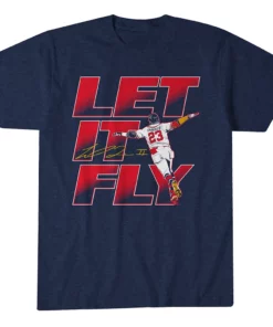 Atlanta Braves Let It Fly Graphic Shirt for Baseball Fans