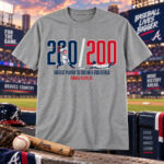 Atlanta Braves Ronald Acuña Jr 200-200 Club Graphic Shirt for Baseball Fans