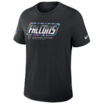 Atlanta Falcons 2026 Crucial Catch Graphic Black Shirt for Football Fans