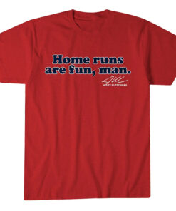Boston Red Sox Adley Rutschman Home Runs Are Fun, Man Graphic Shirt for Baseball Fans