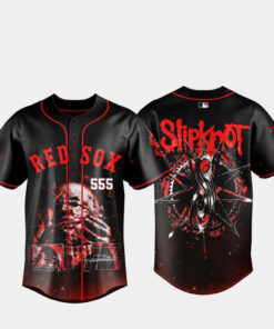 Boston Red Sox x Slipknot Stadium Tour 2027 Graphic Baseball Jersey for Baseball and Slipknot Fans