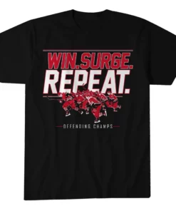 Carolina Hurricanes Hockey Win. Surge. Repeat Graphic Shirt for Hockey Fans