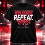 Carolina Hurricanes Hockey Win. Surge. Repeat Graphic Shirt for Hockey Fans