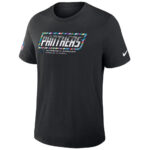Carolina Panthers 2026 Crucial Catch Graphic Black Shirt for Football Fans