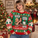Cat Meme Funny Christmas 2026 Ugly Sweater