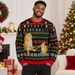 Cheems Doge Meme Funny Christmas Ugly Sweater for Meme Fans