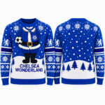 Chelsea FC Wonderland Christmas 2026 Ugly Sweater