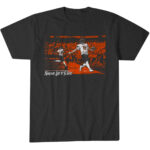 Chicago Bears Caleb Williams and Luther Burden III Never Let It Rest Graphic Shirt for Football Fans