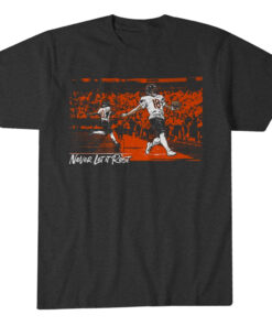 Chicago Bears Caleb Williams and Luther Burden III Never Let It Rest Graphic Shirt for Football Fans