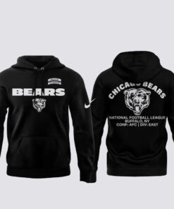 Chicago Bears Salute To Service 2026 Black Graphic Hoodie for Football Fans