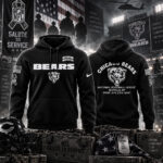 Chicago Bears Salute To Service 2026 Black Graphic Hoodie for Football Fans