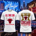 Chicago Bulls x All Time Low Live in Chicago 2026 Graphic Shirt for Basketball Fans
