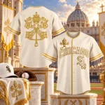 Chicago White Sox Leo XIV Blessing 2026 Cream Graphic Baseball Jersey for Baseball Fans