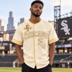 Chicago White Sox Leo XIV Blessing 2026 Cream Graphic Baseball Jersey for Baseball Fans