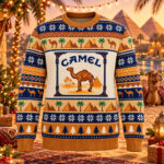 Cigarette Camel And Pyramids Desert 2026 Christmas Ugly Sweater