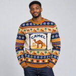 Cigarette Camel And Pyramids Desert 2026 Christmas Ugly Sweater