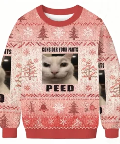 Consider Your Pants Peed Funny Meme Christmas Ugly Sweater