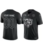 Custom Name And Number Chicago Bears Salute To Service 2026 Black Football Jersey