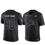 Custom Name And Number Detroit Lions Salute To Service 2026 Black Football Jersey
