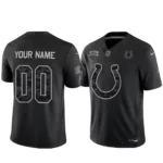 Custom Name And Number Indianapolis Colts Salute To Service 2026 Black Football Jersey