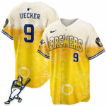 Custom Name And Number Milwaukee Brewers Pitcher And Pint Baseball Jersey