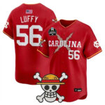 Custom Name And Number One Piece x North Carolina Tar Heels College World Series 2026 Baseball Jersey