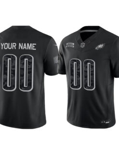Custom Name And Number Philadelphia Eagles x Salute to Service 2026 Football Jersey for Football Fans