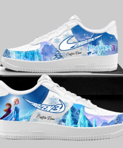 Custom Name Frozen 3 Elsa And Anna Shoes Sneakers Version 2 for Frozen Fans