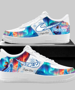 Custom Name Frozen 3 Elsa And Anna Shoes Sneakers Version 3 for Frozen Fans