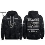 Custom Name Houston Texans Salute To Service 2026 Camo Graphic Hoodie for Football Fans