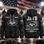 Custom Name New York Jets Salute To Service 2026 Camo Graphic Hoodie for Football Fans
