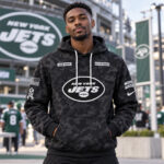 Custom Name New York Jets Salute To Service 2026 Camo Graphic Hoodie for Football Fans