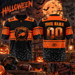 Custom Name and Number Buffalo Bills Happy Halloween Day 2026 Football Jersey