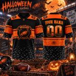Custom Name and Number Philadelphia Eagles Happy Halloween Day 2026 Football Jersey