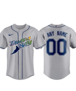 Custom Name and Number Tampa Bay Rays Road 2026 Graphic Baseball Jersey for Baseball Fans