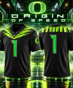 Custom Number Oregon Ducks 2026 Origin of Speed Football Jersey