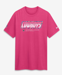 Dallas Cowboys 2026 Crucial Catch Graphic Pink Shirt for Football Fans