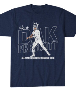 Dallas Cowboys Dak Prescott Dallas Passing King Graphic Shirt for Football Fans