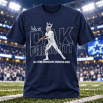 Dallas Cowboys Dak Prescott Dallas Passing King Graphic Shirt for Football Fans