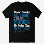 Dear Santa All I Want Is For The Panthers To Win The Super Bowl 2026 Shirt