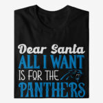 Dear Santa All I Want Is For The Panthers To Win The Super Bowl 2026 Shirt