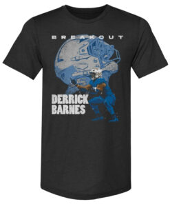 Derrick Barnes Detroit Lions Breakout Graphic Shirt for Football Fans