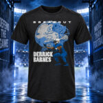 Derrick Barnes Detroit Lions Breakout Graphic Shirt for Football Fans