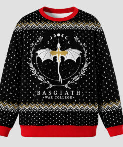 Dragon Basgiath War College Christmas 2026 Ugly Sweater for Dragon Fantasy Fans