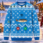 Fih Incoming Call Meme Christmas Ugly Sweater For Fishing Fans