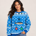 Fih Incoming Call Meme Christmas Ugly Sweater For Fishing Fans