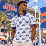 Florida Gators All-Over Logo Print Graphic Polo Shirt for College Football Fans