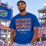Florida Gators Football Jadan Baugh Heisman Hopeful Name Pose Graphic Shirt for College Football Fans