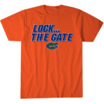 Florida Gators Football Lock The Gate Graphic Shirt for College Football Fans